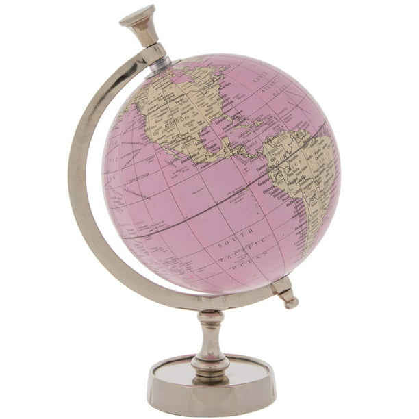 Beige Globe With Wood Stand Home Decoration Media Room 